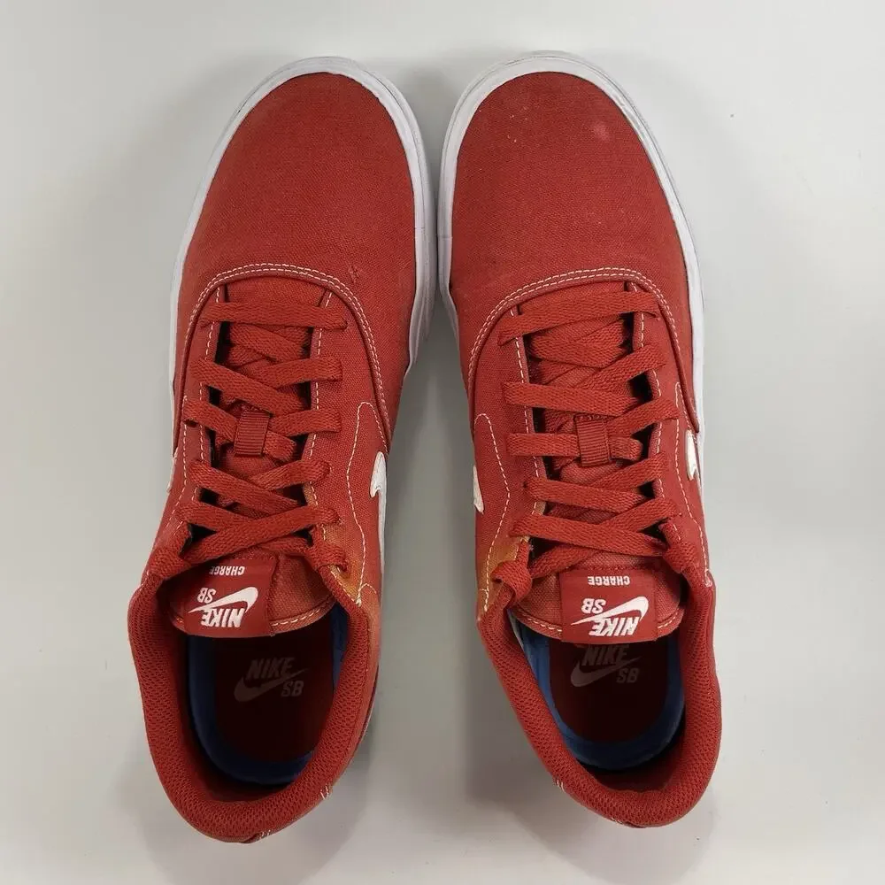 Nike Charge Canvas SB Mens Size 11 Mystic Red Causal Shoes CD6279-601 Lace Up